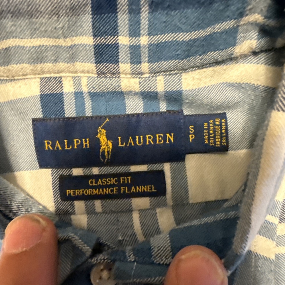 Ralph Lauren Shirt Men S Small Classic Fit Plaid Flannel Long Sleeve Button Down - Picture 2 of 8